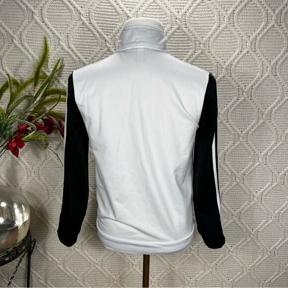 ADIDAS | Boys' Zip Up Track Jacket Sweatshirt Black and White XL - Picture 5 of 10